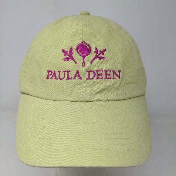 Paula Deen Women's Strapback Hat Green Adjustable Embroidered Logo Cotton - Picture 2 of 9